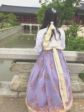 「韓国旅行」｜「アイテム（ワンピース/ドレス）」を使った、kanakoさん（レディース・157cm）の春コーディネート