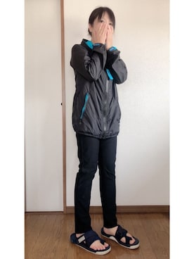 「おでかけ」｜「アイテム（ナイロンジャケット）」を使った、pl0u0lqさん（レディース・163cm）の春コーディネート