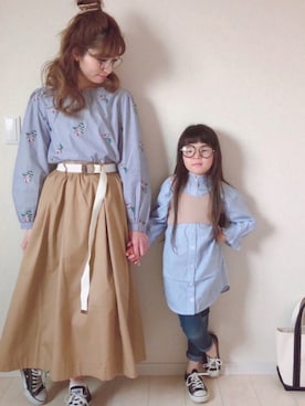 「CONVERSE（コンバース）のconverse（コンバース） ALL STAR OX（オールスターOX）（スニーカー）」を使った、acoさん（レディース・157cm）の冬コーディネート