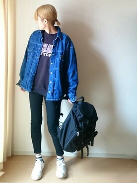 スウェットを使った 金髪ボブ の人気ファッションコーディネート Wear