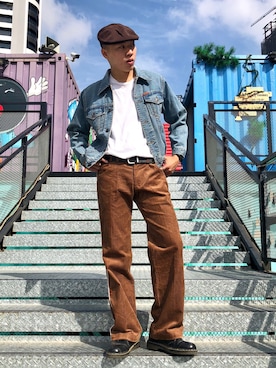 「Sunnyday」｜「アイテム（ジャケット/アウター）」を使った、Chang Ning さん（メンズ・173cm）の冬コーディネート