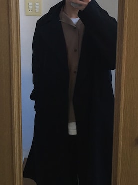 「INTER FACTORY（インターファクトリー）のWEARISTA tai × INTER FACTORY　パーツレスオーバーサイズトレンチコート（トレンチコート）」を使った、伊藤さん（メンズ・168cm）の秋コーディネート