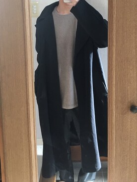 「スラックスパンツ」｜「アイテム（トレンチコート）」を使った、伊藤さん（メンズ・168cm）の秋コーディネート