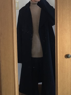 「スラックスパンツ」｜「アイテム（トレンチコート）」を使った、伊藤さん（メンズ・168cm）の冬コーディネート