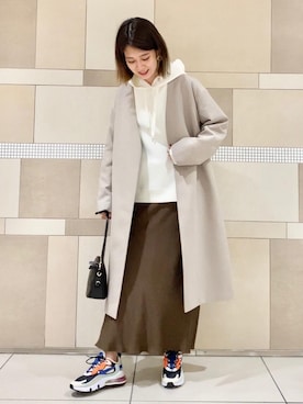 「green label relaxing（グリーンレーベルリラクシング）のアイテム（その他アウター）」を使った、inafuku10102さん（レディース・158cm）の秋コーディネート