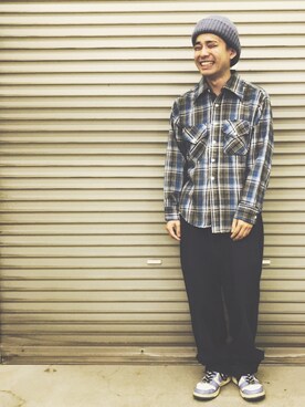 「Ralph Lauren」｜「アイテム（ニットキャップ/ビーニー）」を使った、TAKAHIROINOUEさん（メンズ・170cm）の夏コーディネート