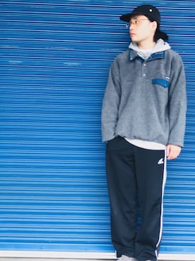「スナップT」｜「アイテム（ブルゾン）」を使った、TAKAHIROINOUEさん（メンズ・170cm）の秋コーディネート