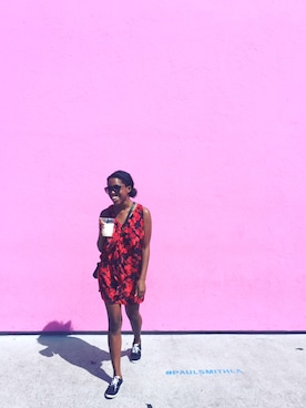 vanessaさん（レディース・157cm）の春コーディネート