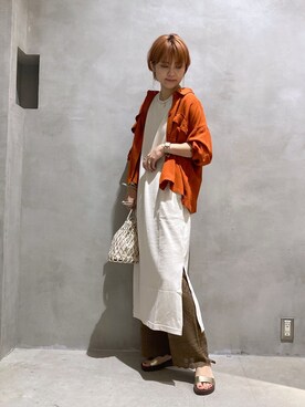 Niko And ニコアンド のワンピース ベージュ系 を使った人気ファッションコーディネート Wear