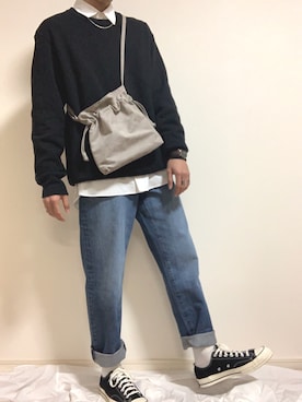 ãUNIQLOïŒãŠãã¯ãïŒã®ã¬ã®ã¥ã©ãŒãã£ããããŒããŒããžãŒã³ãºïŒããã ãã³ãããã«ãŒç³»ïŒãã䜿ã£ãããããðããïŒã¡ã³ãºã»173cmïŒã®æ¥ã³ãŒãã£ããŒã