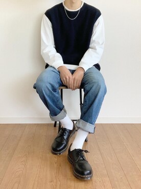 ãUNIQLOïŒãŠãã¯ãïŒã®ã¯ã«ãŒããã¯TïŒé·è¢ïŒïŒTã·ã£ã/ã«ãããœãŒããã¯ã€ãç³»ïŒãã䜿ã£ãããããðããïŒã¡ã³ãºã»173cmïŒã®æ¥ã³ãŒãã£ããŒã