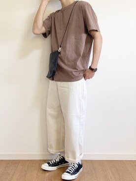 ãUNIQLOïŒãŠãã¯ãïŒã®ã¯ã«ãŒããã¯ïŒŽïŒåè¢ïŒïŒTã·ã£ã/ã«ãããœãŒããã©ãŠã³ç³»ïŒãã䜿ã£ãããããðããïŒã¡ã³ãºã»173cmïŒã®æ¥ã³ãŒãã£ããŒã
