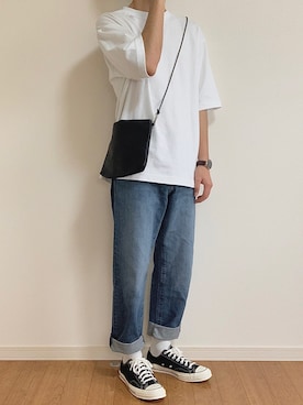 ãUNIQLOïŒãŠãã¯ãïŒã®ãšã¢ãªãºã ã³ããã³ãªãŒããŒãµã€ãºTã·ã£ãïŒ5åè¢ïŒïŒTã·ã£ã/ã«ãããœãŒããã¯ã€ãç³»ïŒãã䜿ã£ãããããðããïŒã¡ã³ãºã»173cmïŒã®æ¥ã³ãŒãã£ããŒã