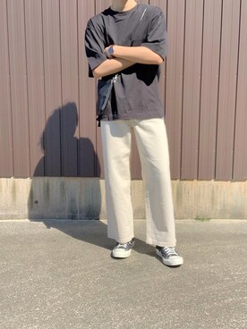 ãUNIQLOïŒãŠãã¯ãïŒã®ãšã¢ãªãºã ã³ããã³ãªãŒããŒãµã€ãºTã·ã£ãïŒ5åè¢ïŒïŒTã·ã£ã/ã«ãããœãŒããã©ãã¯ç³»ïŒãã䜿ã£ãããããðããïŒã¡ã³ãºã»173cmïŒã®æ¥ã³ãŒãã£ããŒã