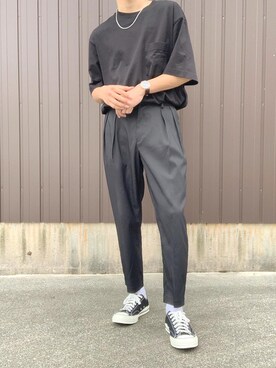 ãUNIQLOïŒãŠãã¯ãïŒã®ãšã¢ãªãºã ã³ããã³ãªãŒããŒãµã€ãºTã·ã£ãïŒ5åè¢ïŒïŒTã·ã£ã/ã«ãããœãŒããã©ãã¯ç³»ïŒãã䜿ã£ãããããðããïŒã¡ã³ãºã»173cmïŒã®å€ã³ãŒãã£ããŒã