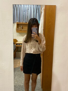 「5（ファイブ）のアイテム（スカート）」を使った、Oooyaさん（レディース・165cm）の秋コーディネート