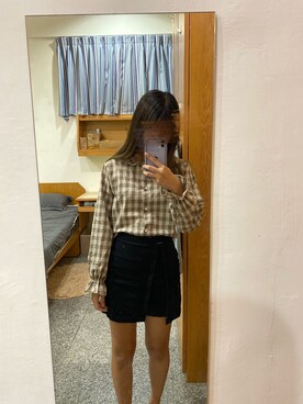 「5（ファイブ）のアイテム（スカート）」を使った、Oooyaさん（レディース・165cm）の秋コーディネート