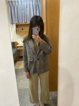 「Lulus（-）のアイテム（パンツ）」を使った、Oooyaさん（レディース・165cm）の冬コーディネート