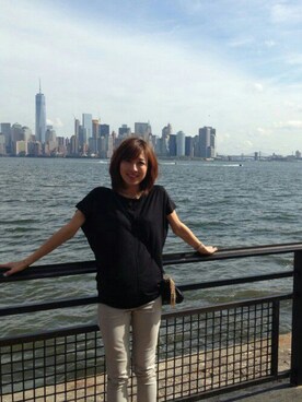 「manics（マニックス）のアイテム」を使った、isopppyさん（レディース・157cm）の夏コーディネート