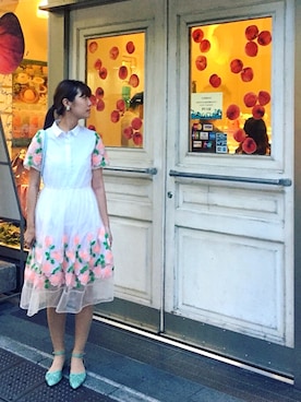 「Chesty（チェスティー）のアイテム（ワンピース/ドレス）」を使った、nagiさん（レディース・172cm）の秋コーディネート