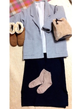 「HELIOPOLE(HELIOPOLE)」｜「アイテム（その他アウター）」を使った、やまちゃん𓃹さん（レディース・158cm）の冬コーディネート