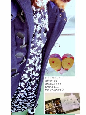 「SEVENDAYS=SUNDAY（セブンデイズサンデイ）のアイテム（ピーコート）」を使った、やまちゃん𓃹さん（レディース・158cm）の冬コーディネート