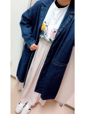 やまちゃん𓃹さん（レディース・158cm）の春コーディネート