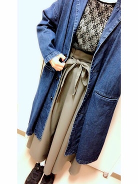 やまちゃん𓃹さん（レディース・158cm）の春コーディネート