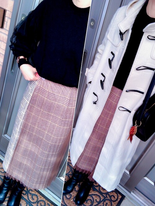 スピックアンドスパン  カシミヤウール チュールスリーブプルオーバー◆ Spick & Span（スピックアンドスパン）の「カシミヤウール チュール