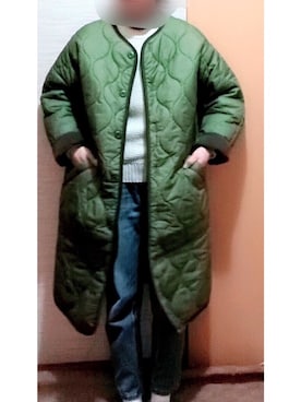 「キルティングコート」｜やまちゃん𓃹さん（レディース・158cm）の冬コーディネート