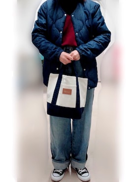 「レイヤードstyle」｜「アイテム（ダウンジャケット/コート）」を使った、やまちゃん𓃹さん（レディース・158cm）の冬コーディネート