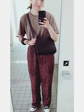「TODAYFUL（トゥデイフル）のアイテム（PC・スマホグッズ/家電）」を使った、やまちゃん𓃹さん（レディース・158cm）の夏コーディネート