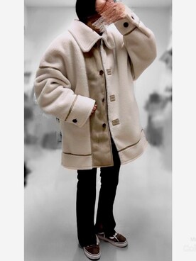 「オースク」｜やまちゃん𓃹さん（レディース・158cm）の冬コーディネート