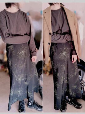 やまちゃん𓃹さん（レディース・158cm）の春コーディネート