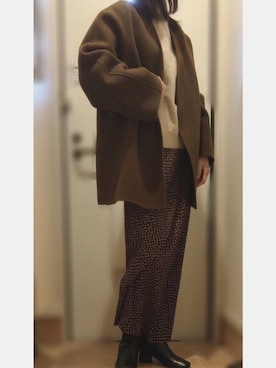 「アイテム（チェスターコート）」を使った、やまちゃん𓃹さん（レディース・158cm）の秋コーディネート