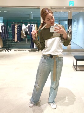 「STUDIOUS SELECT(STUDIOUS SELECT)」｜「アイテム（その他トップス）」を使った、minami   inoueさん（レディース・161cm）の春コーディネート
