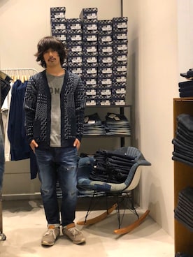 「ニットカーディガン」｜73.Yuma_Hatanoさん（メンズ・168cm・30代）の秋コーディネート
