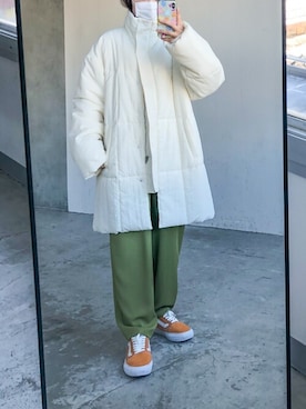 「Auntie Rosa Holiday（アンティローザホリデー）のアイテム」を使った、AMIさん（レディース・156cm）の秋コーディネート