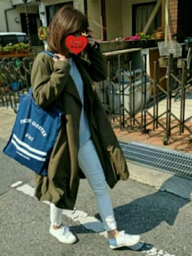 「SPERGA（スペルガ）のアイテム（シューズ）」を使った、g☆curoさん（レディース・159cm）の春コーディネート