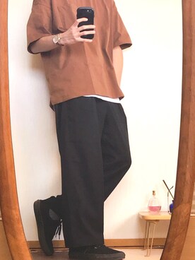 「SOYOUS（ソユーズ）のアイテム（パンツ）」を使った、かいくんさん（メンズ・171cm）の秋コーディネート