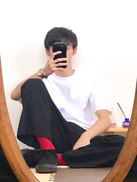 「SOYOUS（ソユーズ）のアイテム（パンツ）」を使った、かいくんさん（メンズ・171cm）の秋コーディネート
