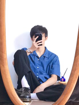 「SOYOUS（ソユーズ）のアイテム（パンツ）」を使った、かいくんさん（メンズ・171cm）の秋コーディネート