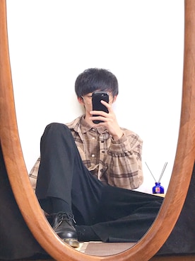 「SOYOUS（ソユーズ）のアイテム（パンツ）」を使った、かいくんさん（メンズ・171cm）の秋コーディネート