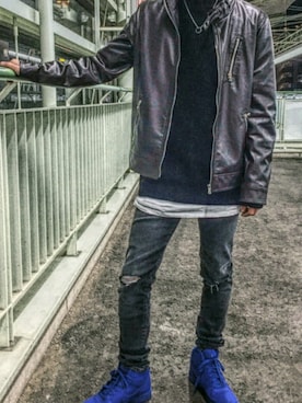 「アイテム（ジャケット/アウター）」を使った、輝さん（メンズ・171cm・10代）の冬コーディネート