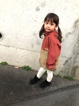 「シンプルおしゃれが好き」｜「アイテム（ナイロンジャケット）」を使った、maki1222さん（キッズ・90cm）の秋コーディネート
