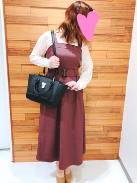 「Miminy Piminy（ミミニー ピミニー）のアイテム（シューズ）」を使った、RiSa＊さん（レディース・162cm）の秋コーディネート