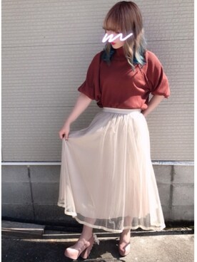 「dazzlin（ダズリン）のアイテム（その他）」を使った、RiSa＊さん（レディース・162cm）の秋コーディネート