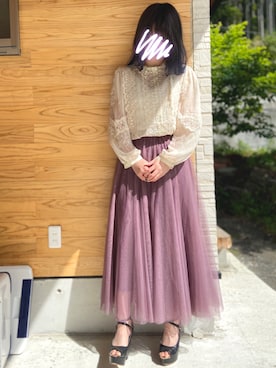 「one after another NICE CLAUP（ワンアフターアナザーナイスクラップ）のアイテム（その他）」を使った、RiSa＊さん（レディース・163cm）の春コーディネート