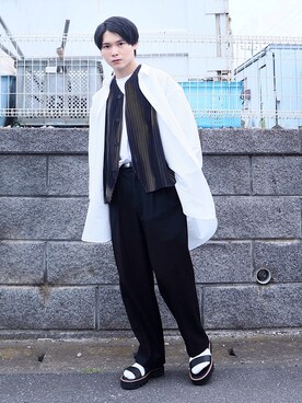 「f4f」｜Tsubasaさん（メンズ・171cm）の春コーディネート