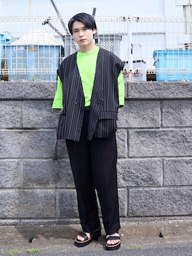 「f4f」｜Tsubasaさん（メンズ・171cm）の春コーディネート